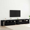 Szafka pod telewizor 2 pcs Czarny Dąb 260 x 37 x 40 cm