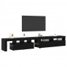 Szafka pod telewizor 2 pcs Czarny Dąb 260 x 37 x 40 cm