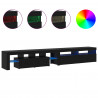Szafka pod telewizor 2 pcs Czarny Dąb 260 x 37 x 40 cm