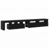 Szafka pod telewizor 2 pcs Czarny Dąb 260 x 37 x 40 cm