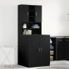 Szafka na pralkę 2 pcs Czarny Dąb 70,5 x 71,5 x 181,5 cm
