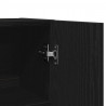 Szafka na pralkę 2 pcs Czarny Dąb 70,5 x 71,5 x 181,5 cm