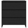 Bufet 2 pcs Czarny 70 x 41 x 75 cm Materiał drewnopochodny