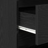 Bufet 2 pcs Czarny 70 x 41 x 75 cm Materiał drewnopochodny