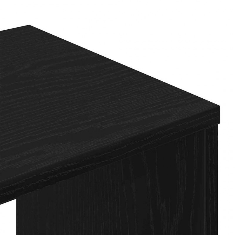 Zestaw szafek RTV 6 pcs Czarny Dąb Materiał drewnopochodny