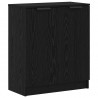 Bufet z szufladą 3 pcs Czarny Dąb Materiał drewnopochodny