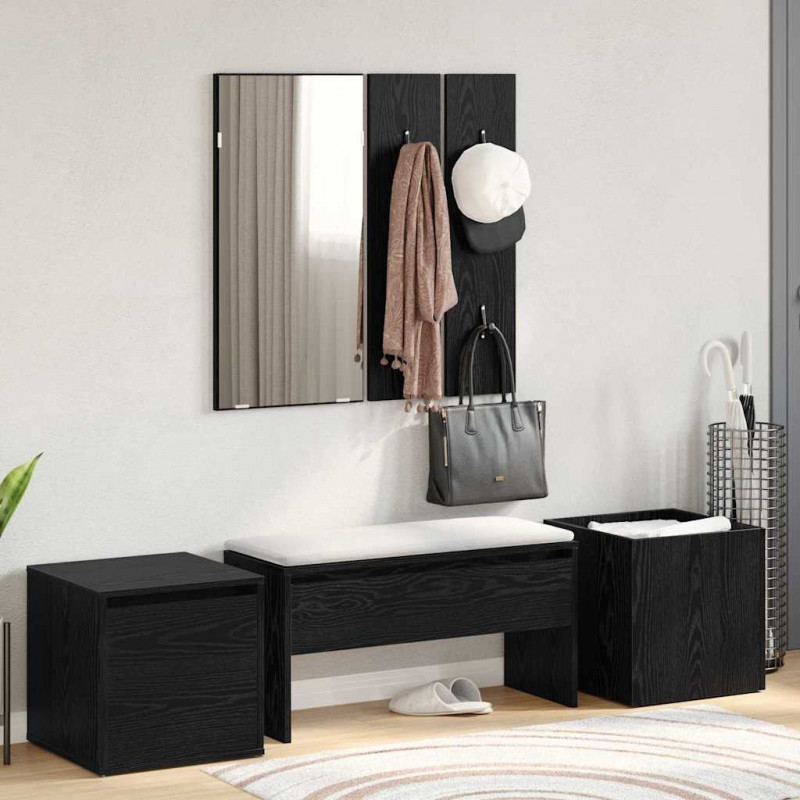 Zestaw mebli do przedpokoju 6 pcs Materiał drewnopochodny