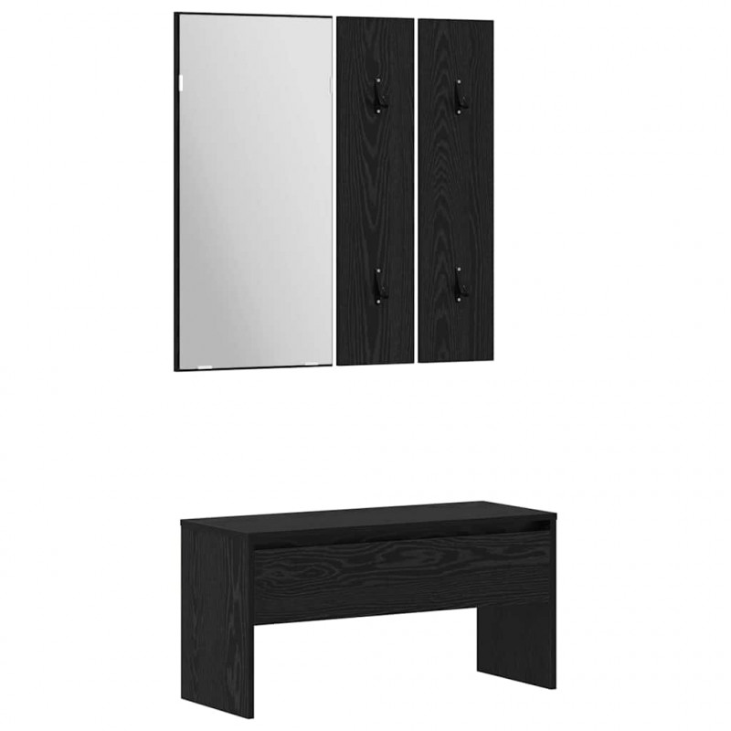 Zestaw mebli do przedpokoju 6 pcs Materiał drewnopochodny