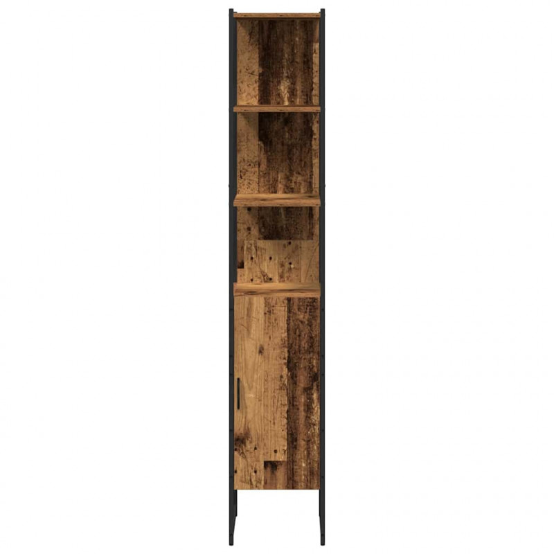 Zestaw mebli łazienkowych 3 pcs Brązowy Materiał drewnopochodny