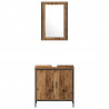 Zestaw mebli łazienkowych 3 pcs Brązowy 33 x 33 x 120.5 cm