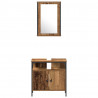 Zestaw mebli łazienkowych 3 pcs Brązowy 33 x 33 x 120.5 cm