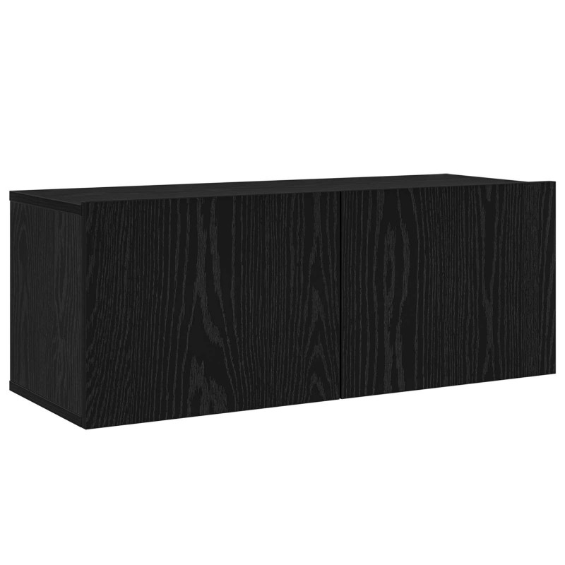 Zestaw szafek RTV 6 pcs Czarny Dąb 100 x 30 x 30 cm