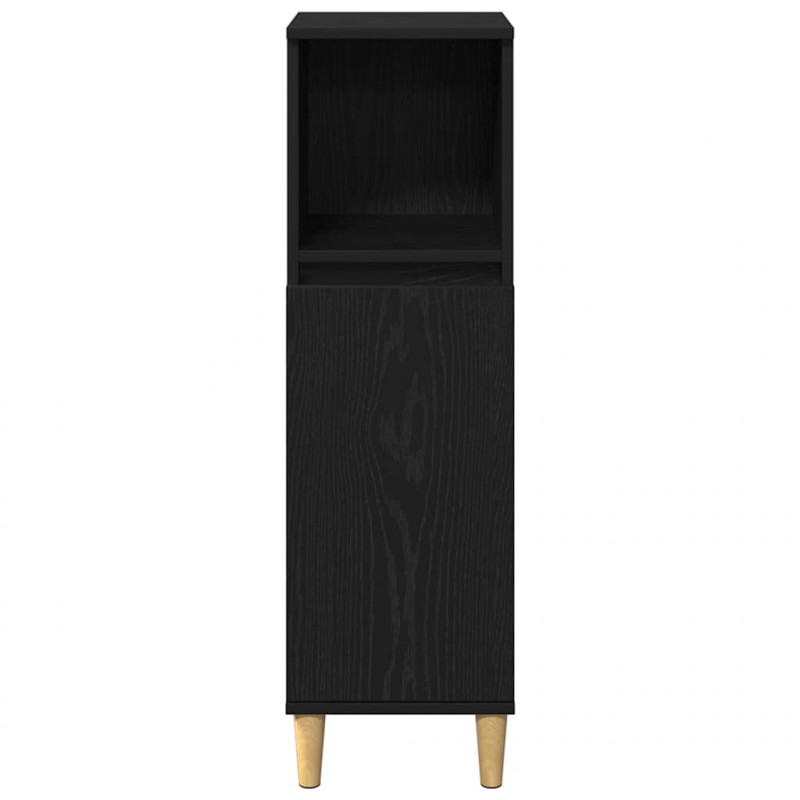 Zestaw mebli łazienkowych 3 pcs Czarny Materiał drewnopochodny