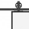 Drzwi przesuwne z osprzętem, 102x205 cm, szkło ESG i aluminium