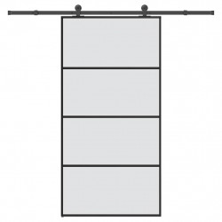 Drzwi przesuwne a akcesoriami, 102,5x205 cm, ESG i aluminium