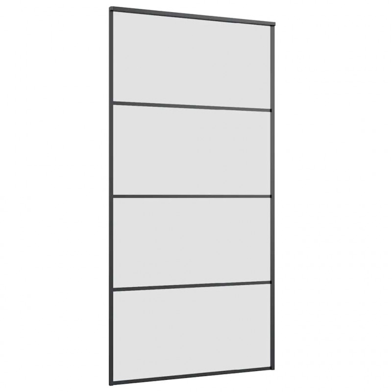Drzwi przesuwne a akcesoriami, 102,5x205 cm, ESG i aluminium
