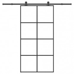 Drzwi przesuwne a akcesoriami, 102,5x205 cm, ESG i aluminium