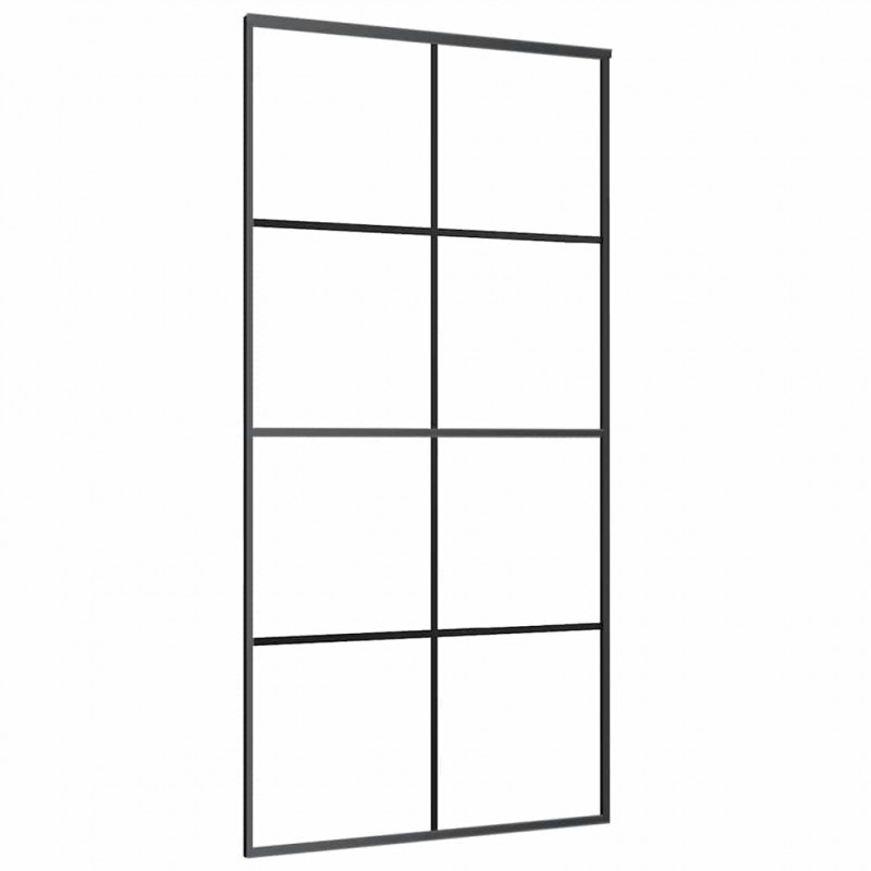 Drzwi przesuwne a akcesoriami, 102,5x205 cm, ESG i aluminium