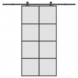 Drzwi przesuwne a akcesoriami, 102,5x205 cm, ESG i aluminium