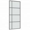 Drzwi przesuwne z osprzętem, 90x205 cm, szkło ESG i aluminium