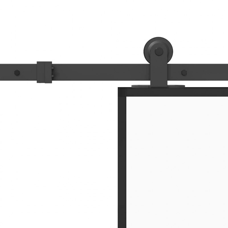 Drzwi przesuwne a akcesoriami, 102,5x205 cm, ESG i aluminium