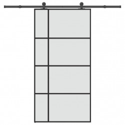 Drzwi przesuwne a akcesoriami, 102,5x205 cm, ESG i aluminium