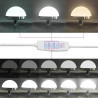 Zestaw lustra LED z szufladą Czarny Dąb 140 x 40 x 140 cm
