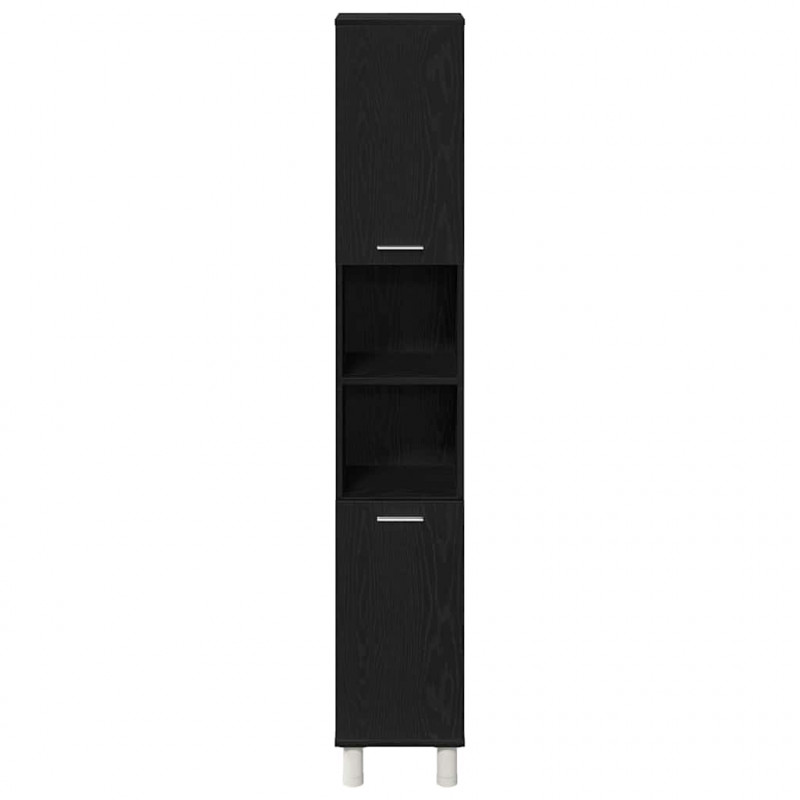 Zestaw mebli łazienkowych 4 pcs Czarny 30 x 30 x 179,5 cm