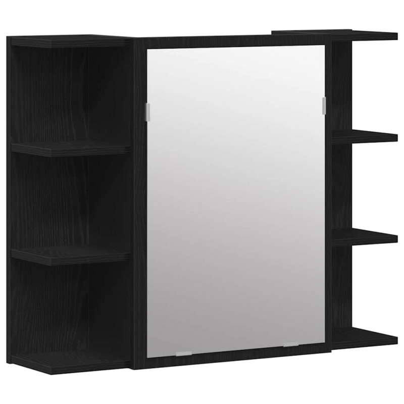 Zestaw mebli łazienkowych 3 pcs Czarny 30 x 30 x 99,5 cm