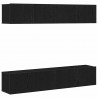 Zestaw szafek RTV 4 pcs Czarny Dąb 80 x 30 x 30 cm