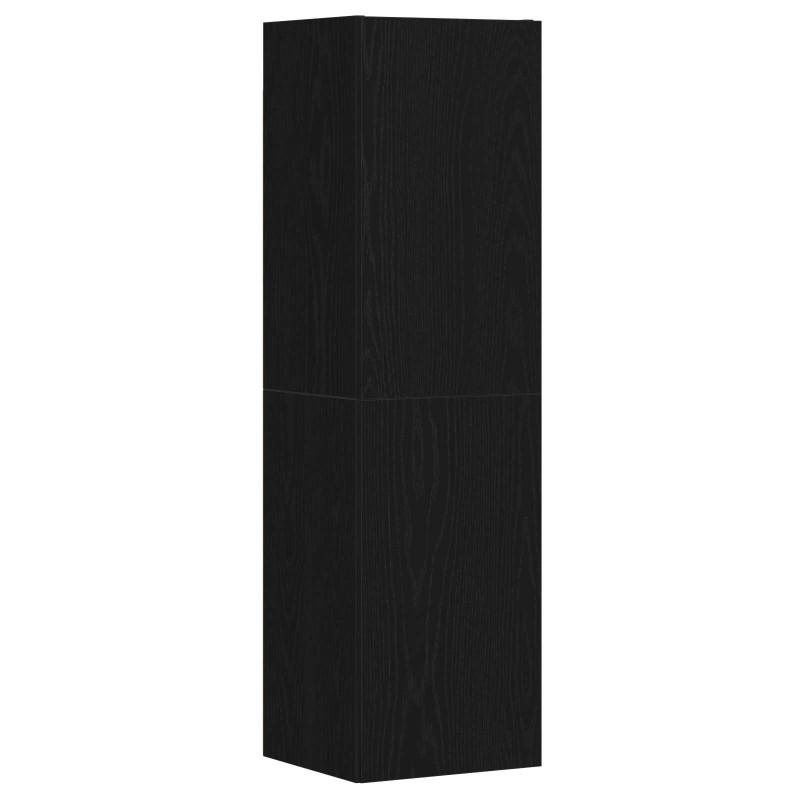 Zestaw szafek RTV 4 pcs Czarny Dąb 130,5 x 30 x 140 cm