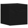 Zestaw szafek RTV 4 pcs Czarny Dąb 130,5 x 30 x 140 cm