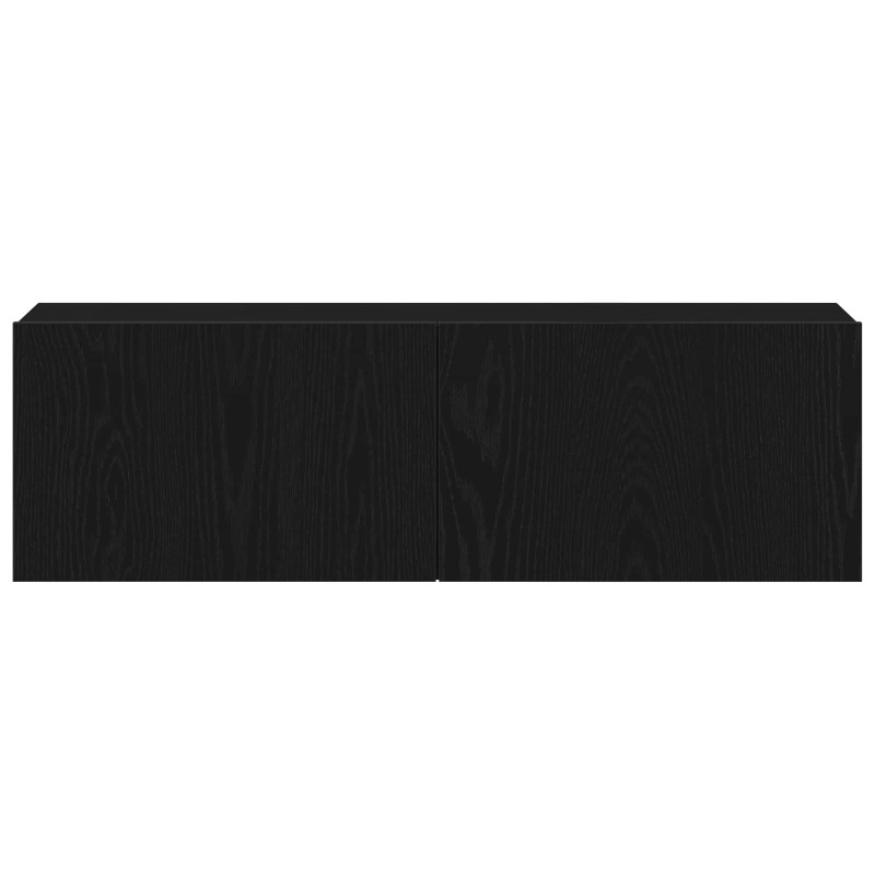 Zestaw szafek RTV 4 pcs Czarny Dąb 130,5 x 30 x 140 cm