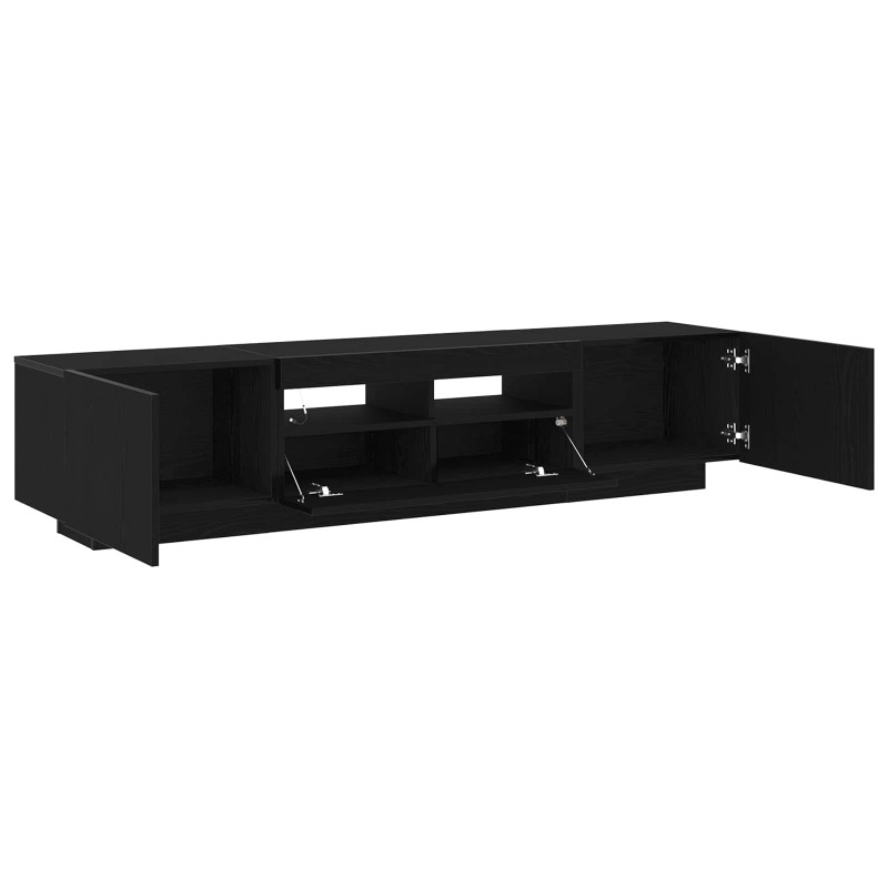Zestaw szafek RTV Ze LED Lights 2 pcs Czarny 180 x 35 x 40 cm