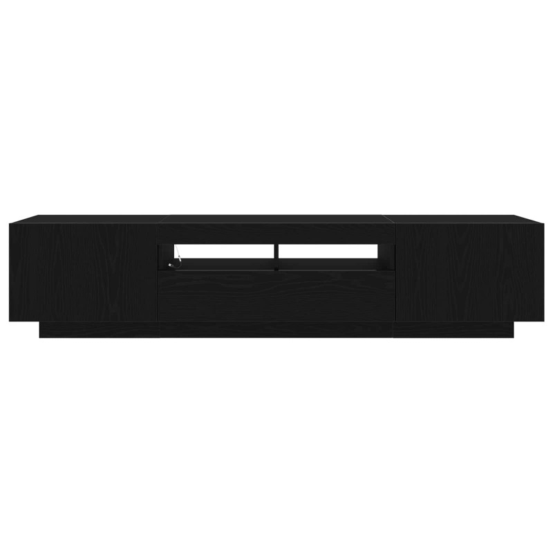 Zestaw szafek RTV Ze LED Lights 2 pcs Czarny 180 x 35 x 40 cm