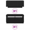 Zestaw szafek RTV Ze LED Lights 2 pcs Czarny 180 x 35 x 40 cm