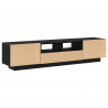 Zestaw szafek RTV Ze LED Lights 2 pcs Czarny 180 x 35 x 40 cm