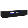 Zestaw szafek RTV Ze LED Lights 2 pcs Czarny 200 x 35 x 40 cm