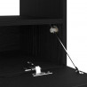 Zestaw szafek RTV Ze LED Lights 2 pcs Czarny 200 x 35 x 40 cm