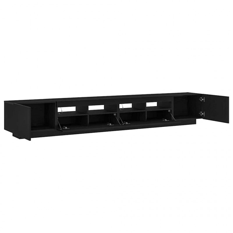 Zestaw szafek RTV Ze LED Lights 3 pcs Czarny 260 x 35 x 40 cm