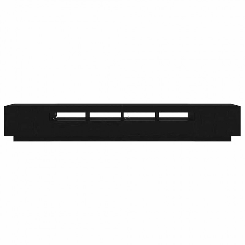 Zestaw szafek RTV Ze LED Lights 3 pcs Czarny 260 x 35 x 40 cm
