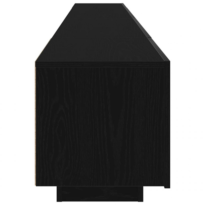 Zestaw szafek RTV Ze LED Lights 3 pcs Czarny 260 x 35 x 40 cm