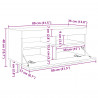 Zestaw szafek RTV Ze LED Lights 3 pcs Czarny 260 x 35 x 40 cm