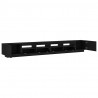 Zestaw szafek RTV Ze LED Lights 3 pcs Czarny 300 x 35 x 40 cm
