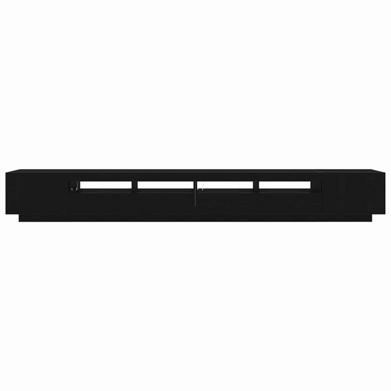 Zestaw szafek RTV Ze LED Lights 3 pcs Czarny 300 x 35 x 40 cm