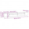 Zestaw szafek RTV Ze LED Lights 3 pcs Czarny 300 x 35 x 40 cm