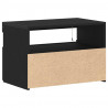 Szafka Nocna Czarny Dąb 60 x 35 x 40 cm Materiał drewnopochodny