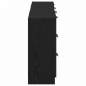 Bufet Czarny Dąb 120 x 30 x 70 cm Materiał drewnopochodny