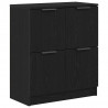 Bufet 2 pcs Czarny Dąb 60 x 30 x 70 cm Materiał drewnopochodny
