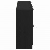 Bufet 2 pcs Czarny Dąb 60 x 30 x 70 cm Materiał drewnopochodny